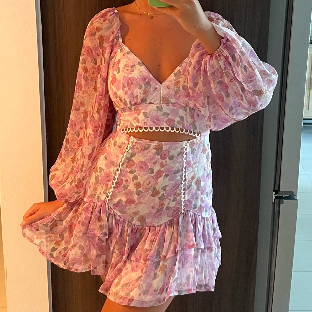 Flowy floral dress